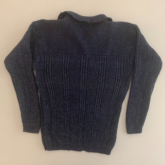 EUC X-treme Gear Vintage 1/4 Zip Blue Sweater Size Medium - Picture 8 of 14